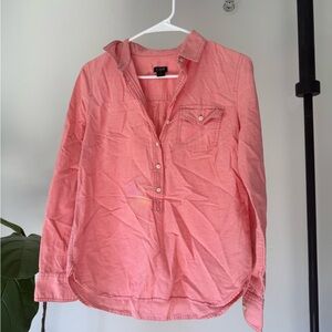 J. Crew Vibrant Coral Shirt